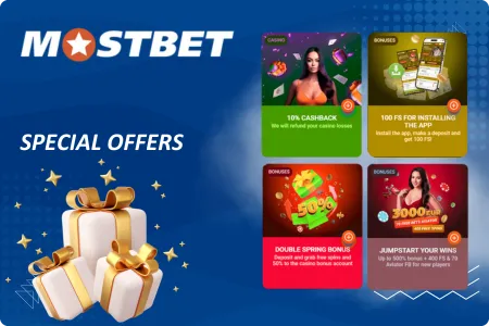 Bonus offers Mostbet